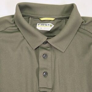 First Tactical Mens Performance Short Sleeve Green Polo Tactical Polo Shirt XL‎